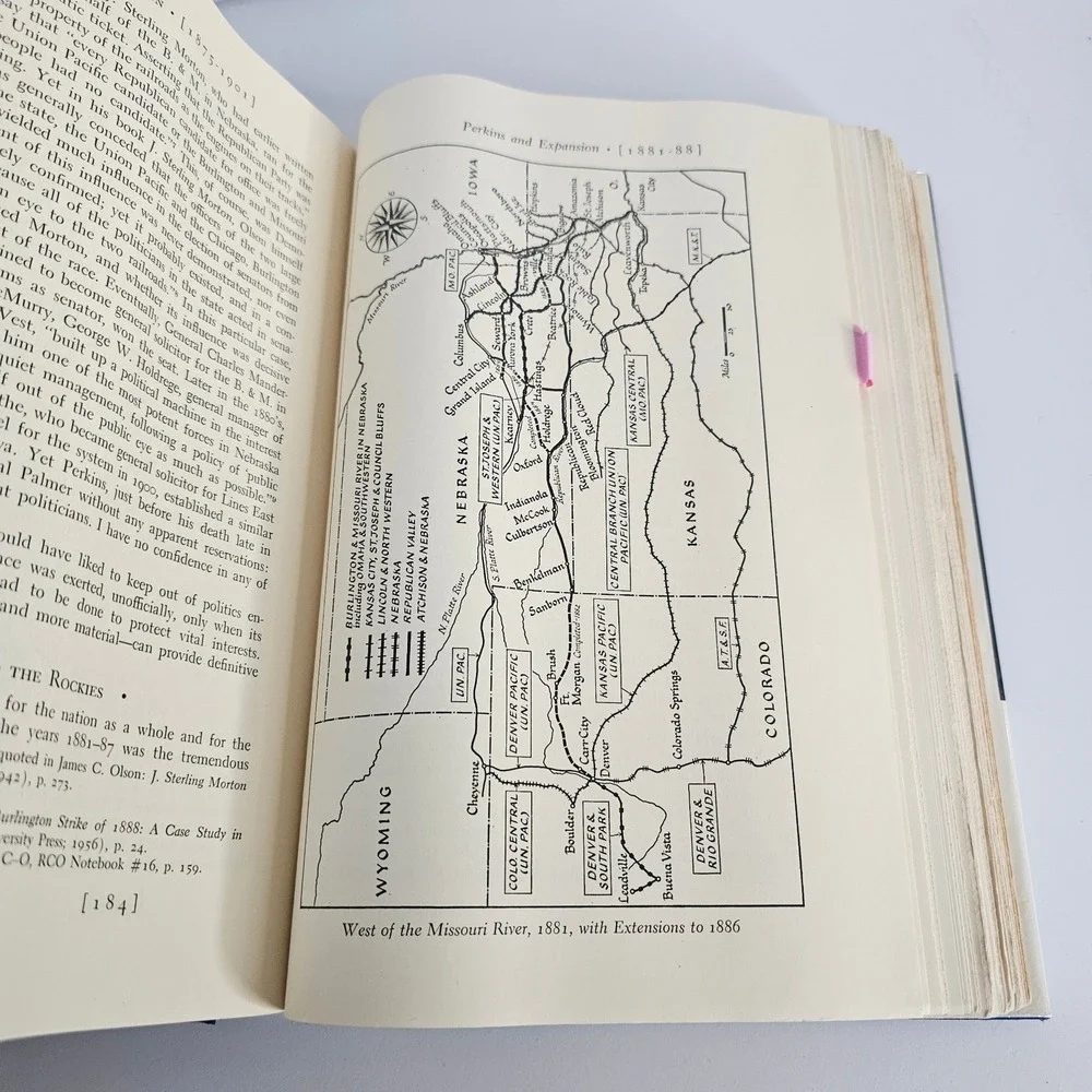 Burlington Route‎ History of Burlington Lines Richard C Overton Hardcover Book